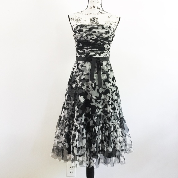 NWT BCBG Strapless Tulle Dress size XS - Picture 1 of 8